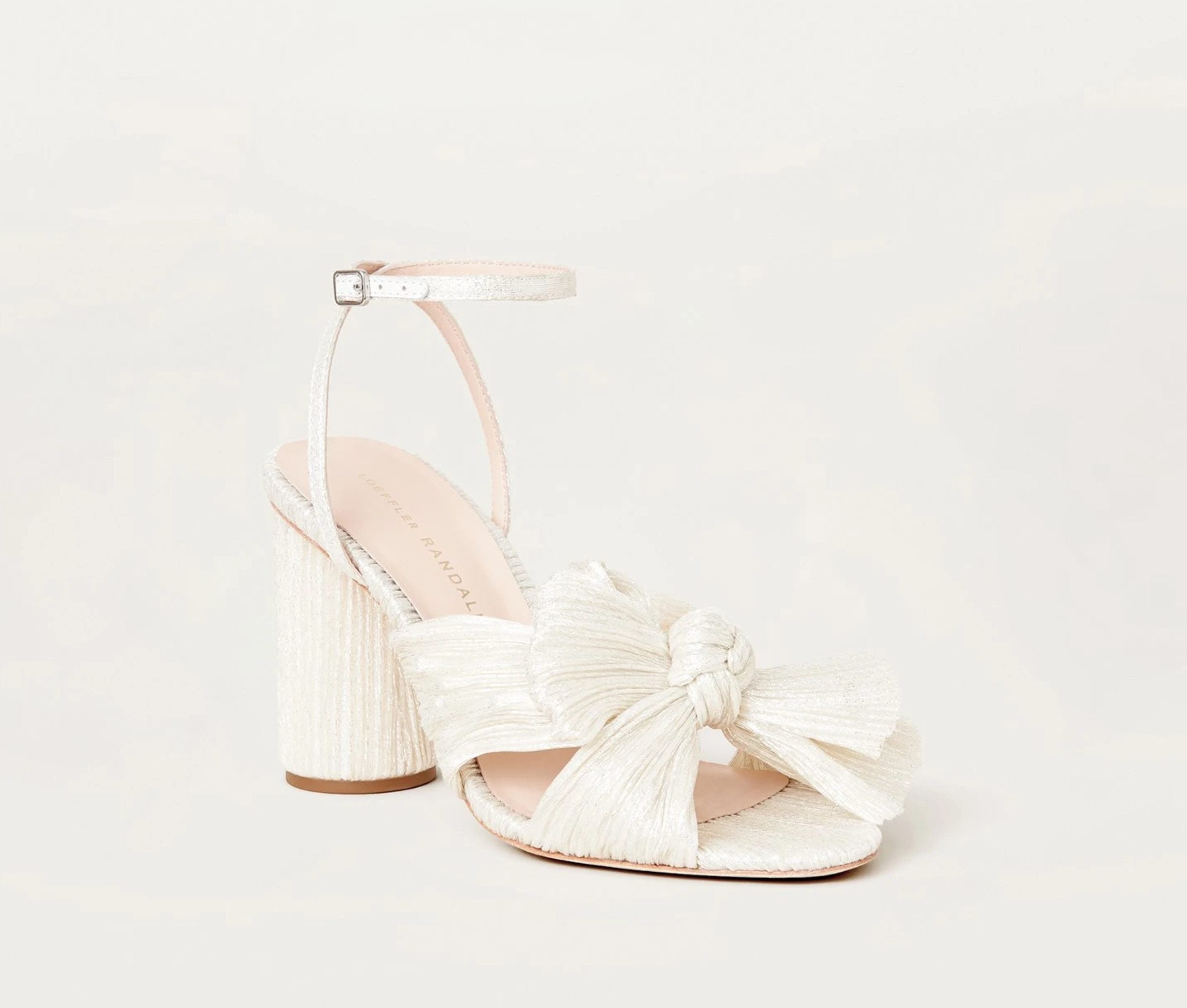 Camellia White Shimmer Shoes by Loeffler Randall