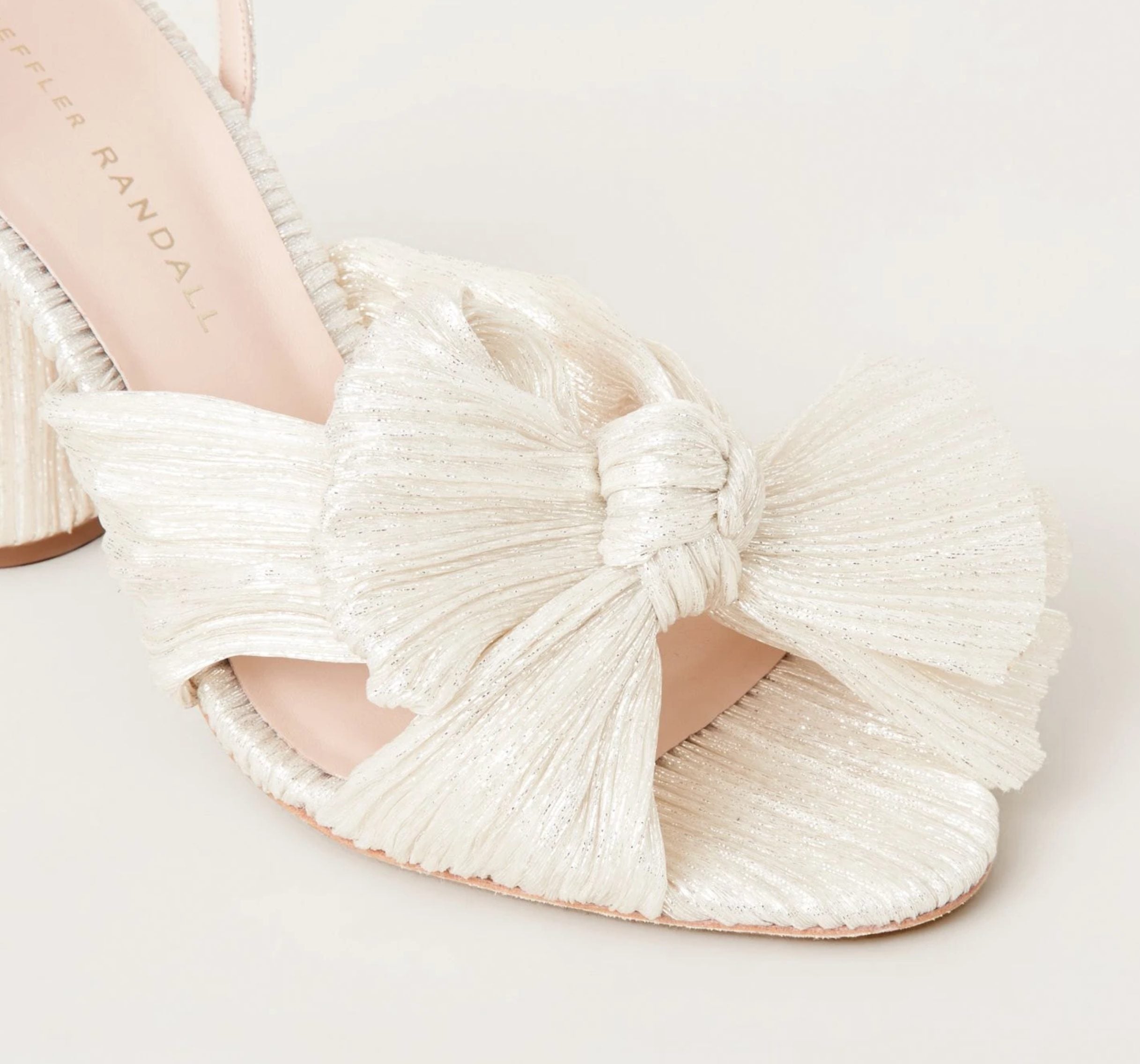 Camellia White Shimmer Shoes by Loeffler Randall