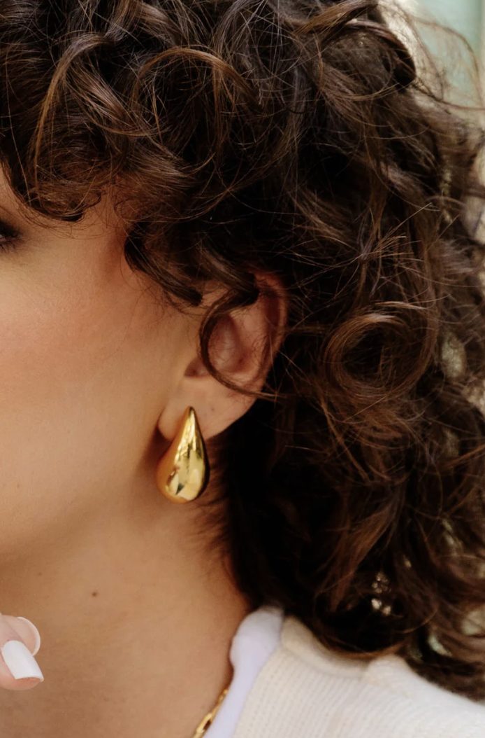 Sahira Elia Raindrop Earring - Gold