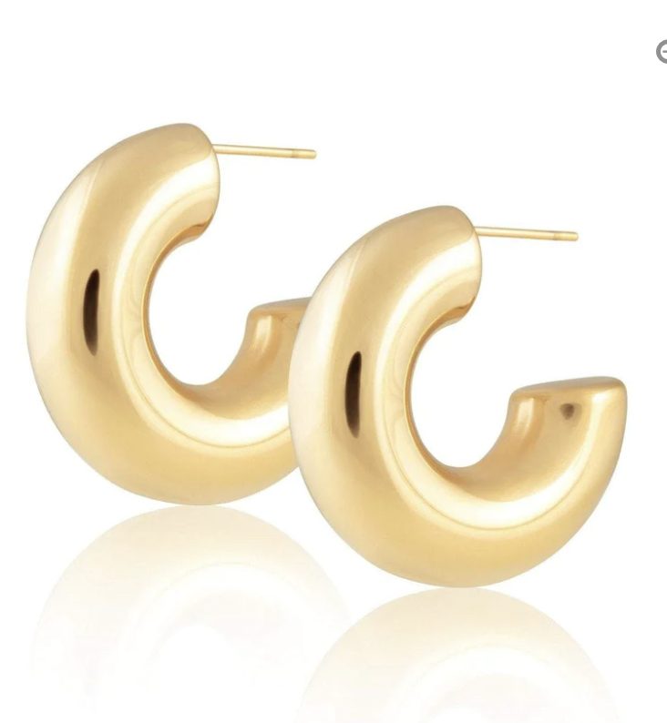 Sahira JoJo Chunky Gold Hoop Earrings