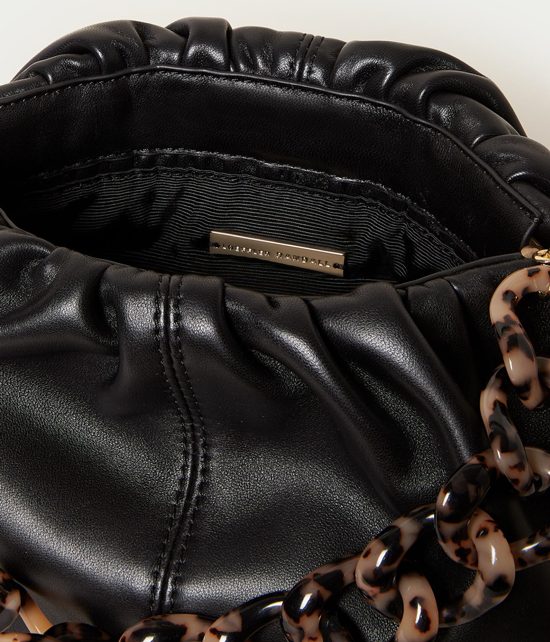 Salem Black Leather Clutch Bag by Loeffler Randall