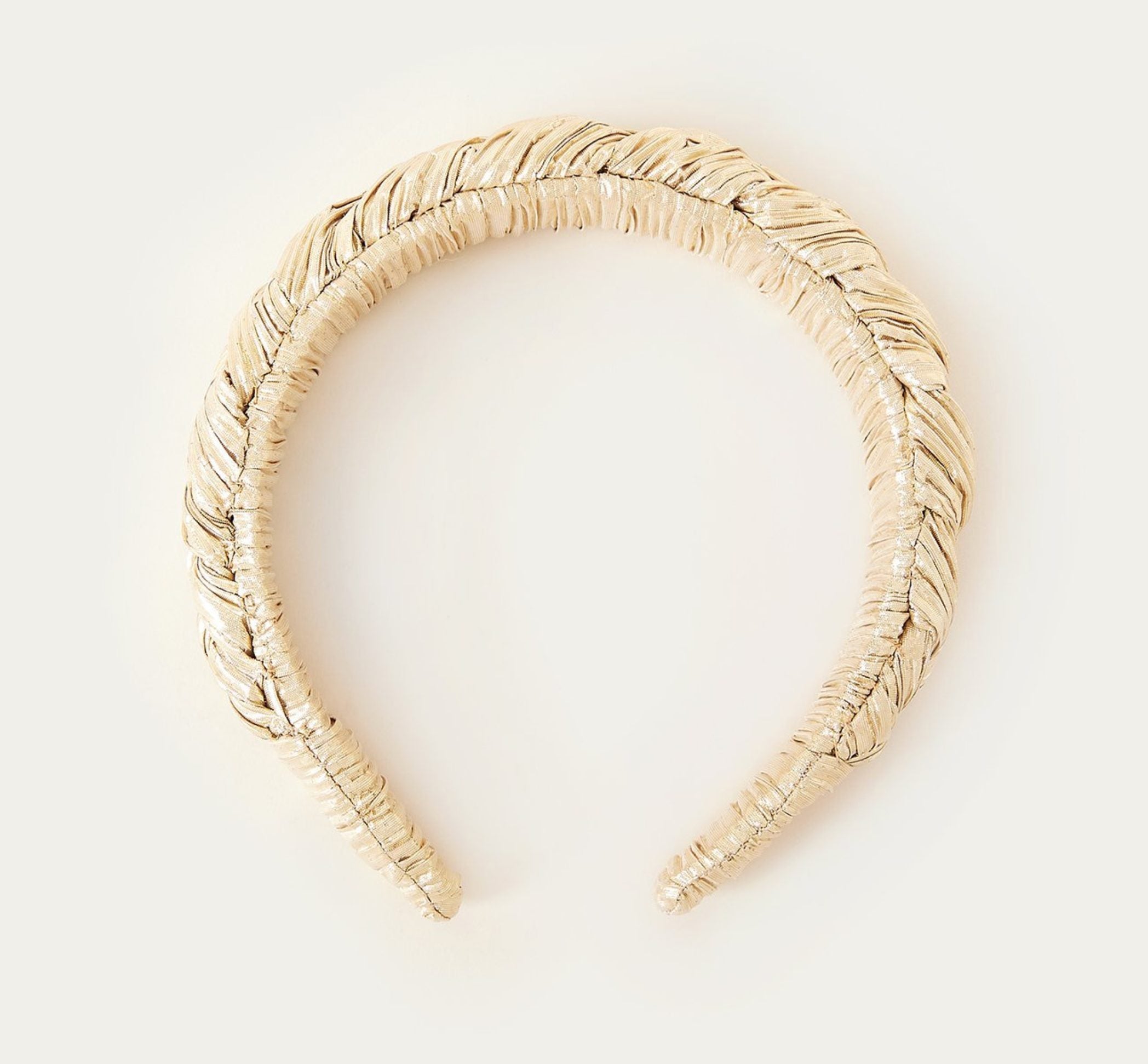 Lilac, Gold Braided headband by Loeffler Randall