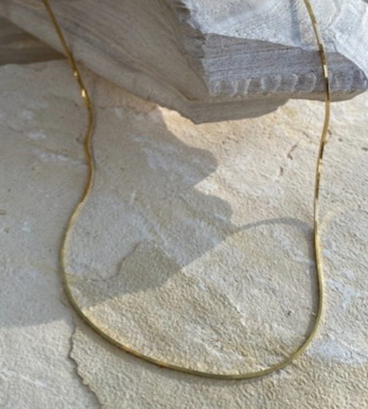 Skinny Snake Chain Necklace by Shyla Jewellery