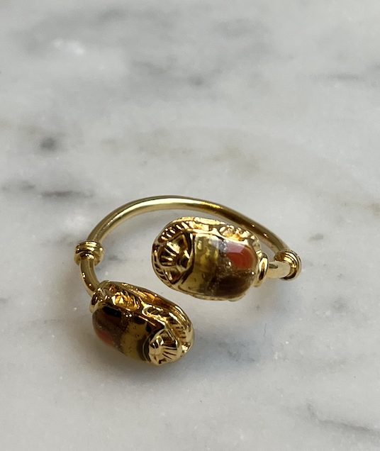 Beetle Gold Ring by Gas Bijoux