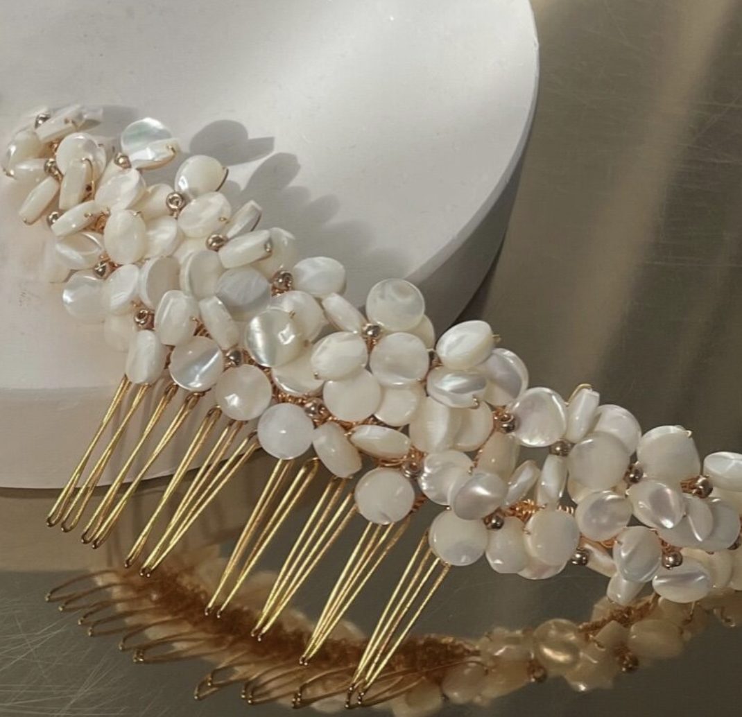 Nell Pearl Comb by Blue Meadow