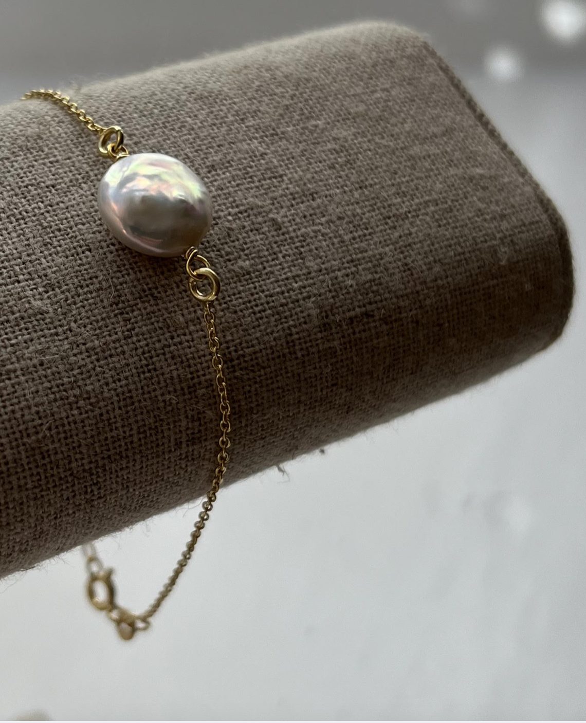 Mini Pearl Gold Bracelet