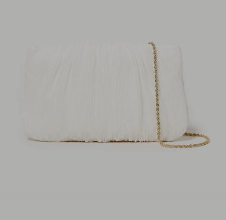 Brit Pearl Pleated Clutch Handbag by Loeffler Randall