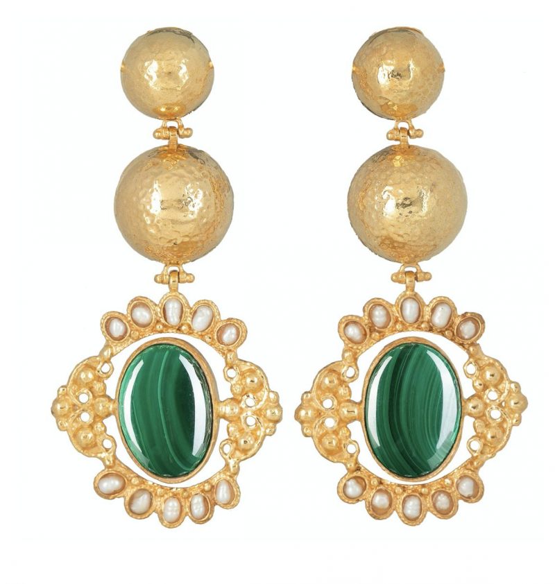 emerald-green-gold-statement-earrings