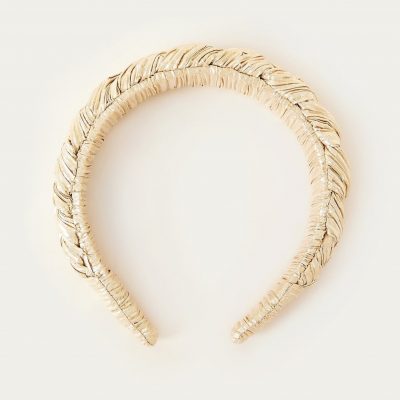 gold braided headband