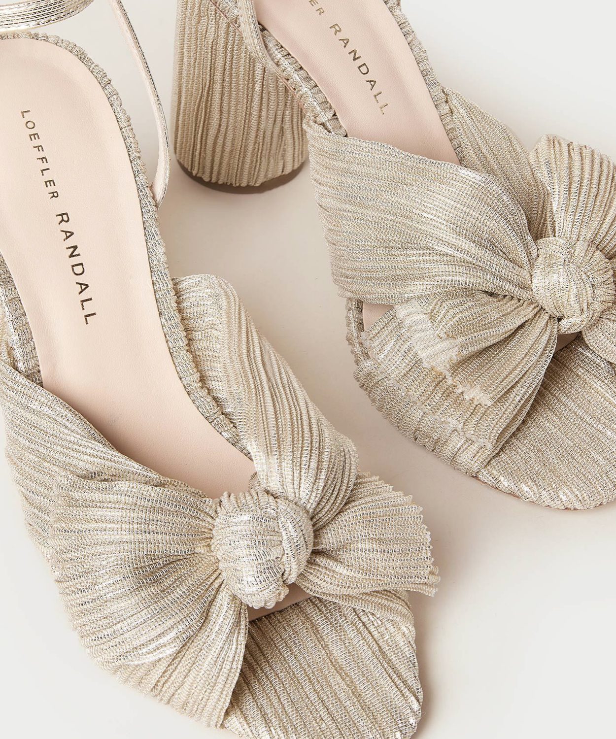 Platinum Camellia Shoes by Loeffler Randall - T H E W H I T E & G O L D