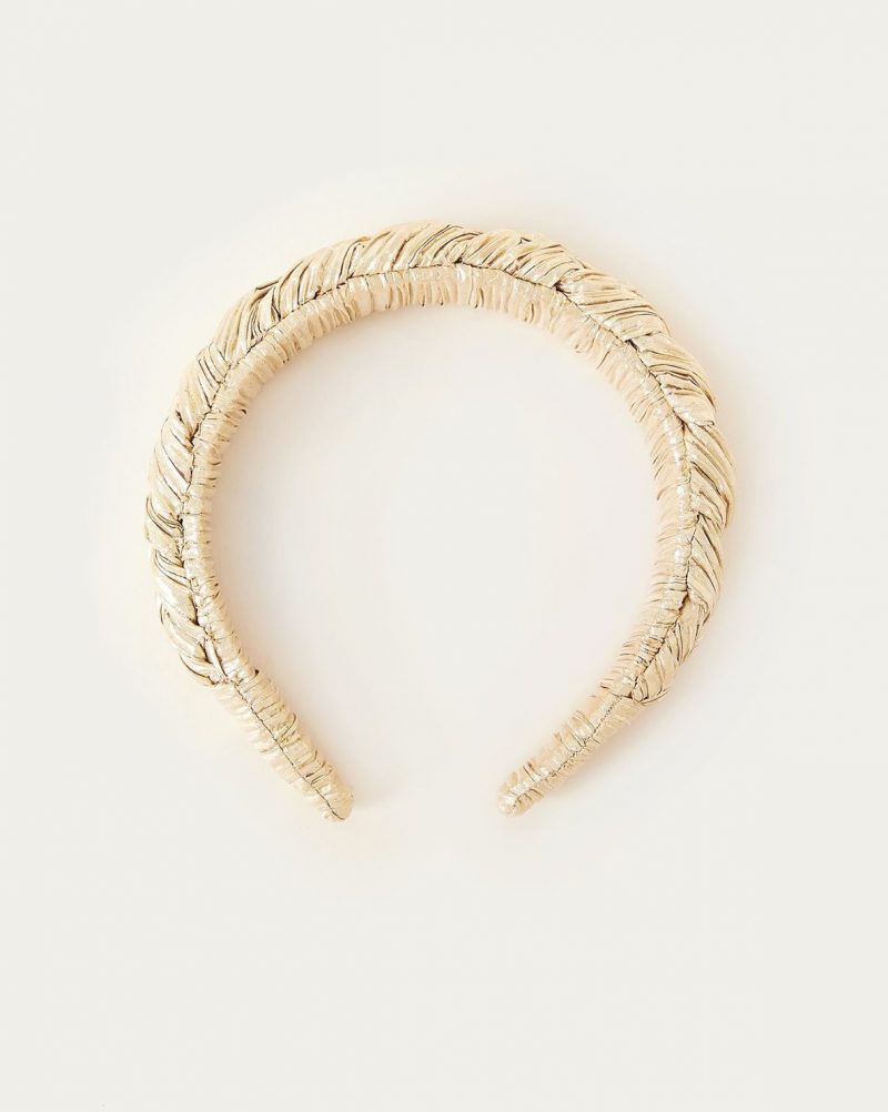 Gold-lame-braided-hairband-by-loeffler-randallGold-lame-braided-hairband-by-loeffler-randall