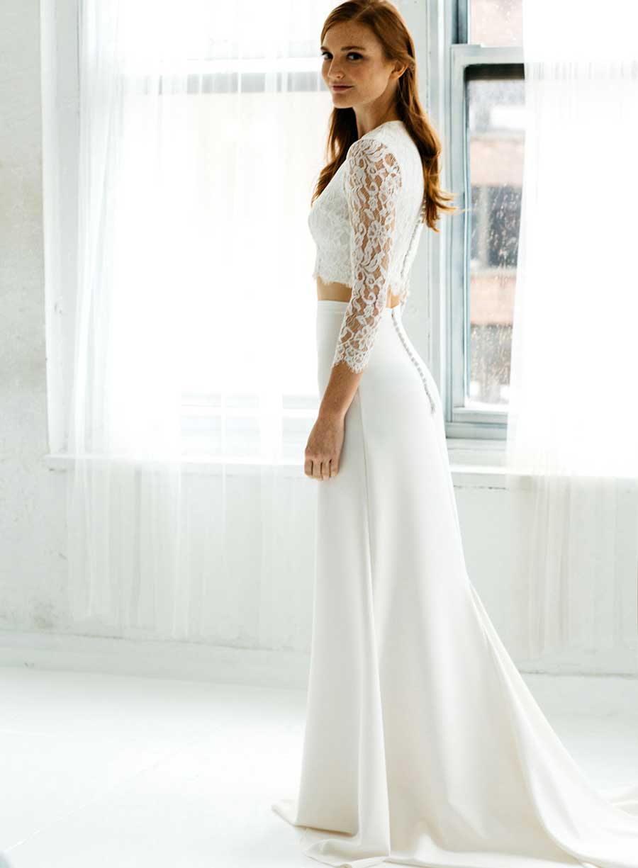 Tatyana Merenyuk Lace Wedding Top and Skirt