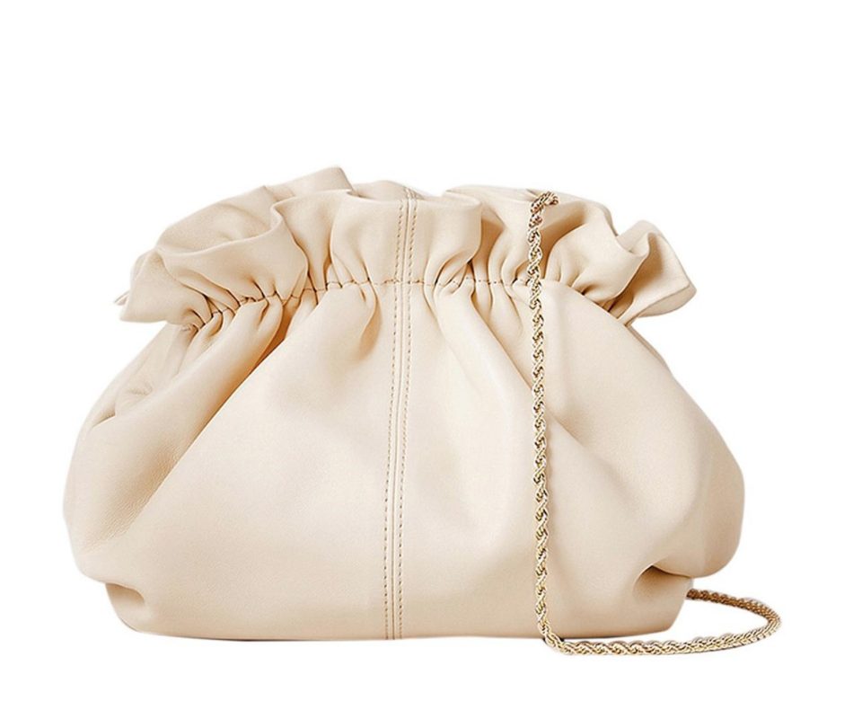Willa Almond Leather Clutch Bag by Loeffler Randall - T H E W H I T E ...