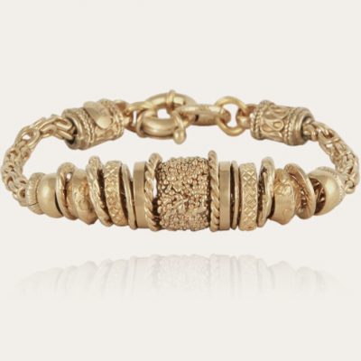 Gold-Textured-Charm-Bracelet-by-Gas-Bijou
